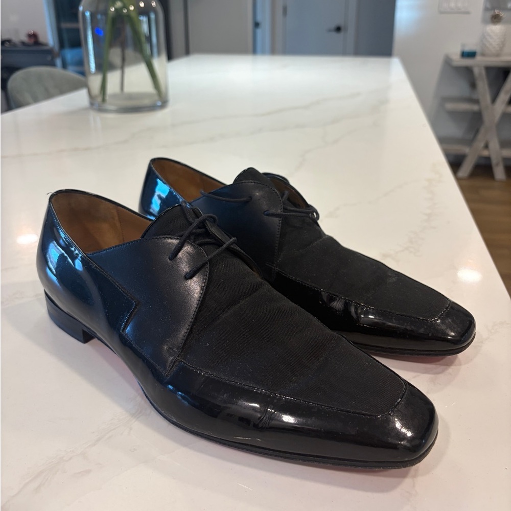 Christian Louboutin Black Patent Leather shoes size 13US 46EU 12UK